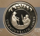 Falklands 50 pence 2002 silver proof Games on Mercury coin cover 28.2g 0.925