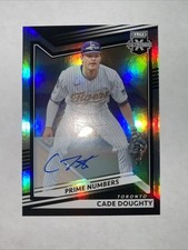 2022 Elite Extra Edition Prime Numbers Signatures B Auto Cade Doughty 57/61 #360