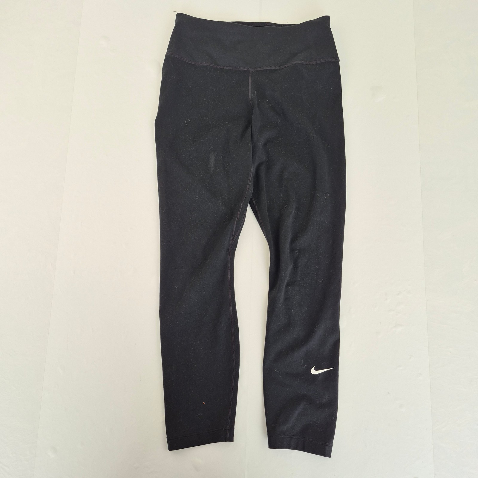 NIKE Leggings XS Black Women's Crop High Waist Dri-Fit Stretch Yoga Gym