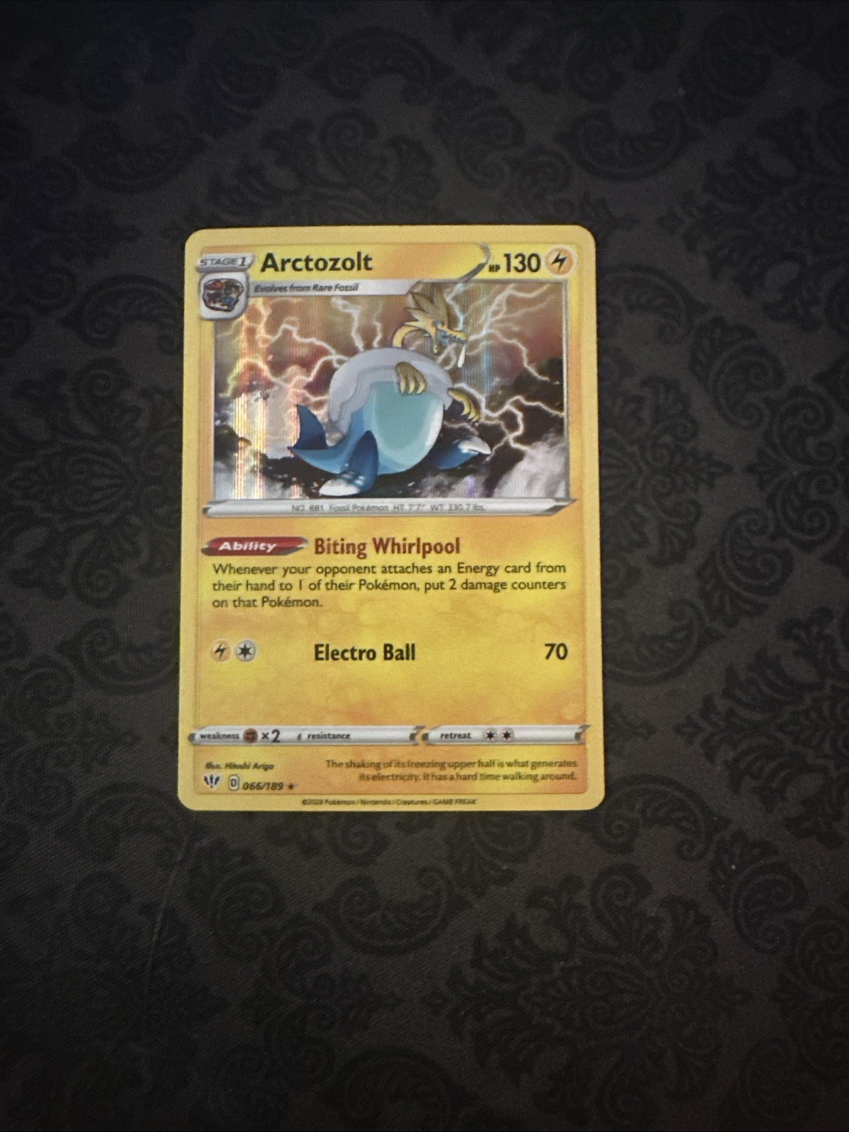 Arctozolt 2020 Darkness Ablaze Holo Rare Pokemon Card 066/189