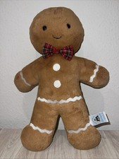 NWT Jellycat Jolly Gingerbread Man Fred Christmas Holiday Stuffed Plush 7" Tall