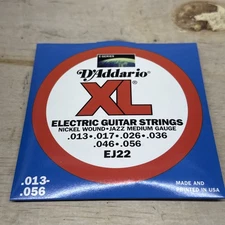 D’Addario NIB Xl Electric Guitar Nickel Wound EJ22-Jazz Guitar Strings .13-.56