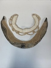 TWO Vintage Detachable Beaded And White Fur Collar Very Nice Condition Japan