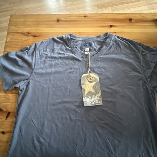 Converse One Star T-Shirt Herren XL grau 100% Baumwolle Activewear