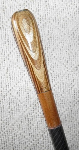 Vintage Rolls-Royce Gehstock / Stock - Holz Intarsien Top mit Intarsien Plakette - Bild 4 von 8