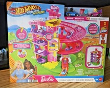 2025 Hot Wheels Racer Verse BARBIE Spiral Race w Brooklyn  Malibu SEALED 