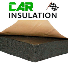 15mm Campervan Insulation and Floor Soundproofing, Adhesive Black Foam , 5m x 1m