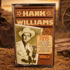 Hank Williams 20 Greatest Hits Volume One Cassette Vol. 1