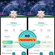 Pokémon PTC Go - Shiny Clefairy ✨ Astronomical Observatory Background ✨