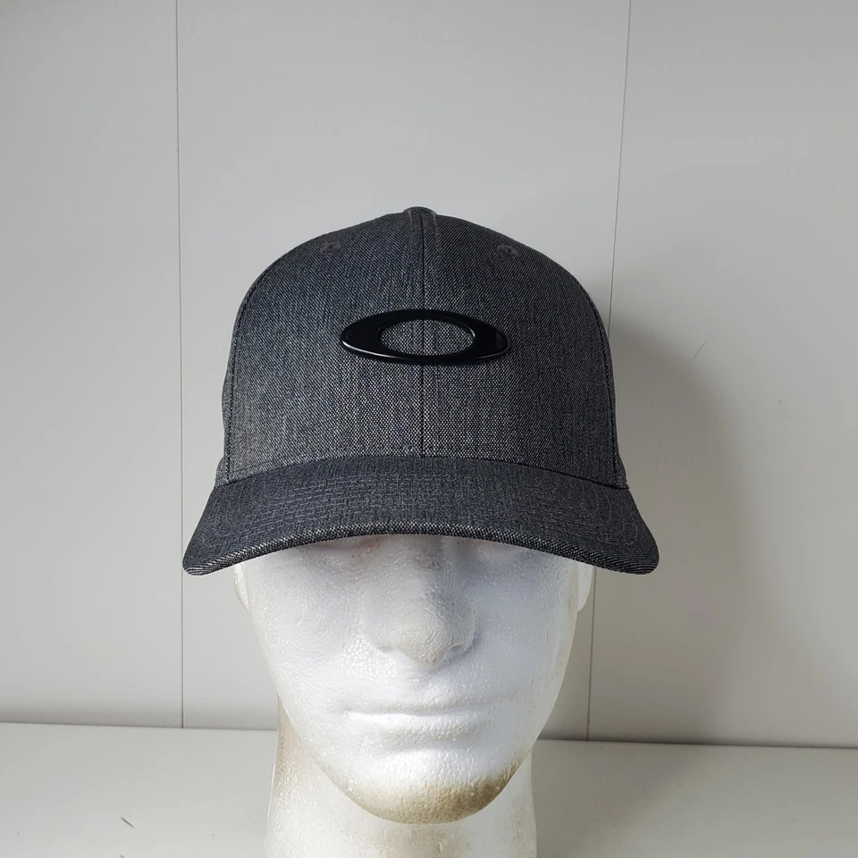 Gorra de béisbol Oakley Flex Fit ajuste elástico gris talla S/M grises gafas de sol logotipo Foto 2 de 4