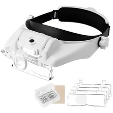 Hands-Free Magnifying Glass with LED Light