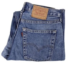 LEVI'S Mens VTG Straight 5 Rivets Worn look  Jeans Size 30 Measured Good JJE1