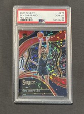 PSA 10 2023 Panini Select Ben Sheppard Courtside Red Disco Prizm RC #276 SSP /49