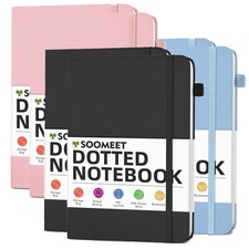 Journal Notebook 100 gsm Thick Paper Hardcover Diary Notebook Pink Blue Black