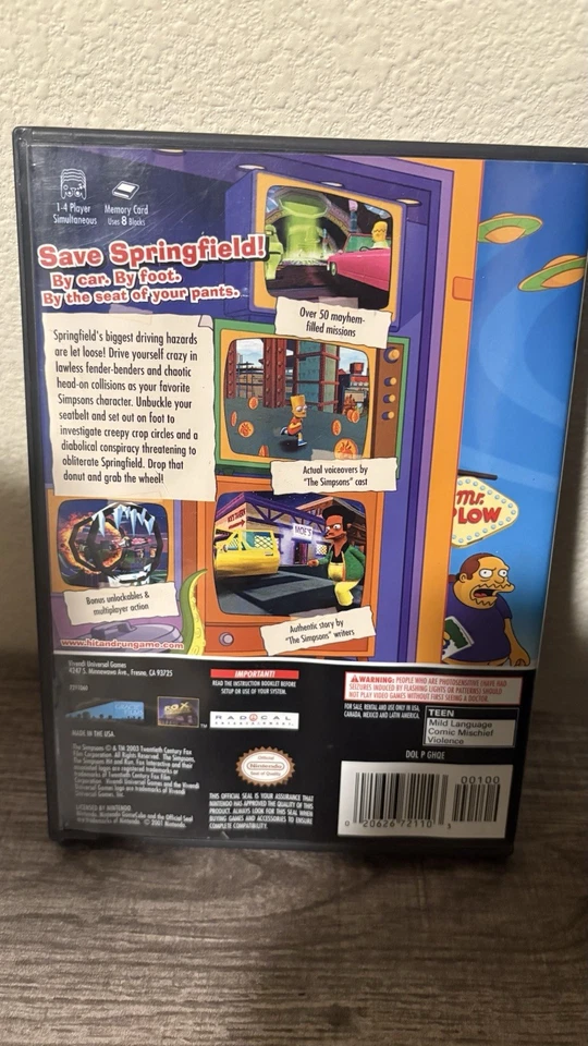 The Simpsons: Hit & Run Nintendo GameCube 2003 Complete Edition — 第 2/3 张图片