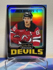 2024-25 O-Pee-Chee PLATINUM Hockey JACK HUGHES #R8 RETRO RAINBOW SP