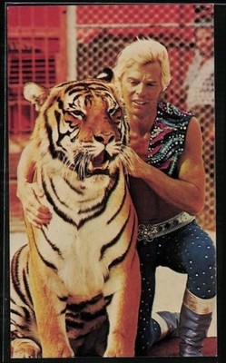 AK Gunther Gebel-Williams mit einem Tiger, Ringling Bros. and Barnum & Bailey C 