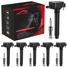 6X  Ignition Coil & Iridium Spark Plug For Dodge Jeep Ram Chrysler 3.6L UF648