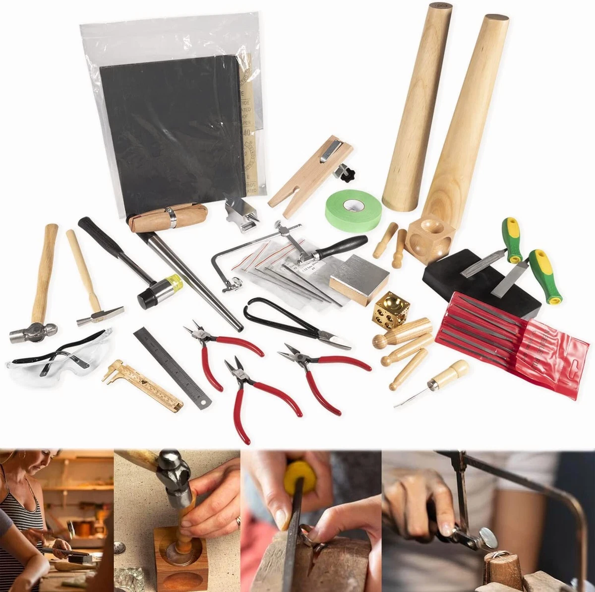 Metalsmith Tools Kit Beginners -Apprentice Metalsmithing Jewelry Making Tool  Set