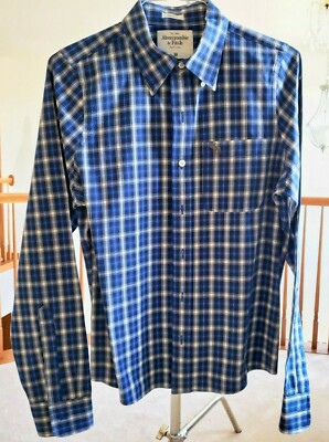 Casual Shirt Medium Muscle Fit Plaid | eBay
