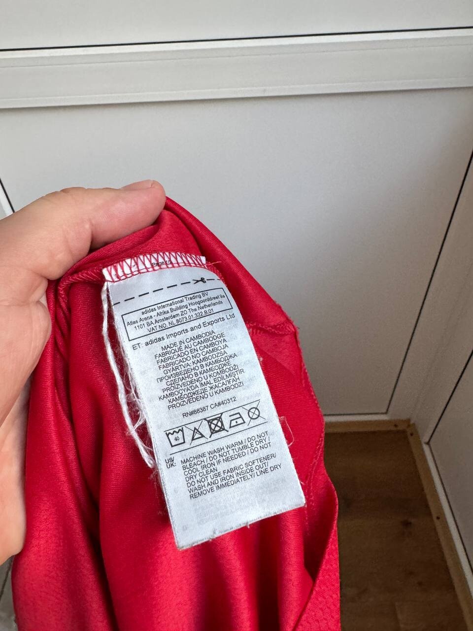 Adidas Manchester United 2019/2020 Chevrolet SOCCER Jersey FOOTBALL Size XL Red thumbnail 4