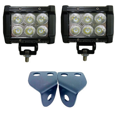 3'' Pod LED Lights & Brackets for Polaris RZR XP1000 XP900
