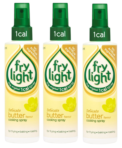 3x Frylight Cooking Spray Extra Virgin Sunflower Butter Garlic Low Calories - Afbeelding 2 van 84