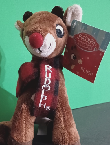 CHRISTMAS- 2 Rudolph Items- 1 Solar Bobblehead & 1 Plush - Picture 4 of 18