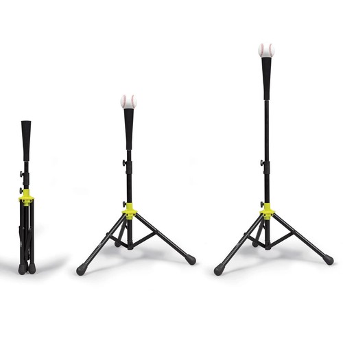 Batting Tee Baseball Softball T Ball Adjustable Tripod Travel Training Folding