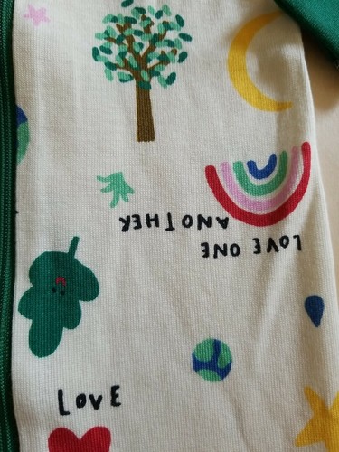 NWT HANNA ANDERSSON NURTURE NATURE ORGANIC ZIPPER SLEEPER PAJAMAS 75 12-18 M - Picture 6 of 8