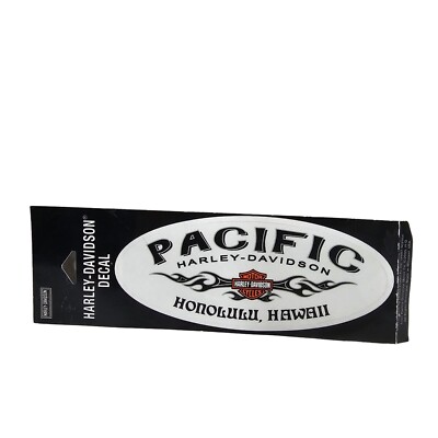 Vintage Pacific Harley Davidson Decal Ancient Flame Design Honolulu Hawaii 6x 3