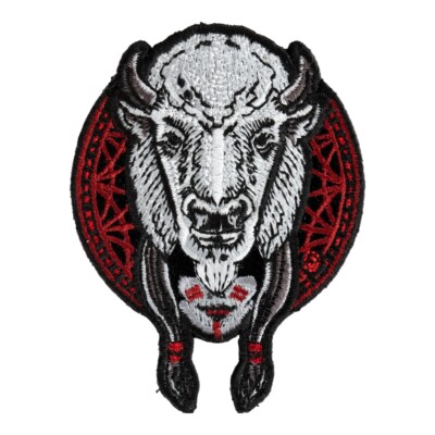Lakota Legend of the Sacred White Buffalo Woman Patch, Small Size