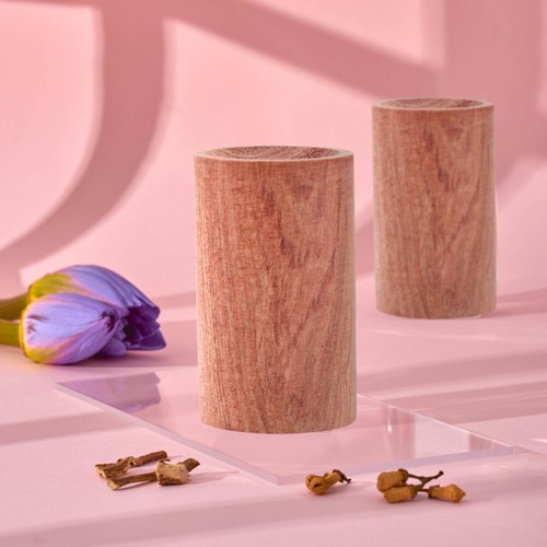 2 Pcs Aromatherapy Wood Ornaments Essential Oil Diffuser Incense