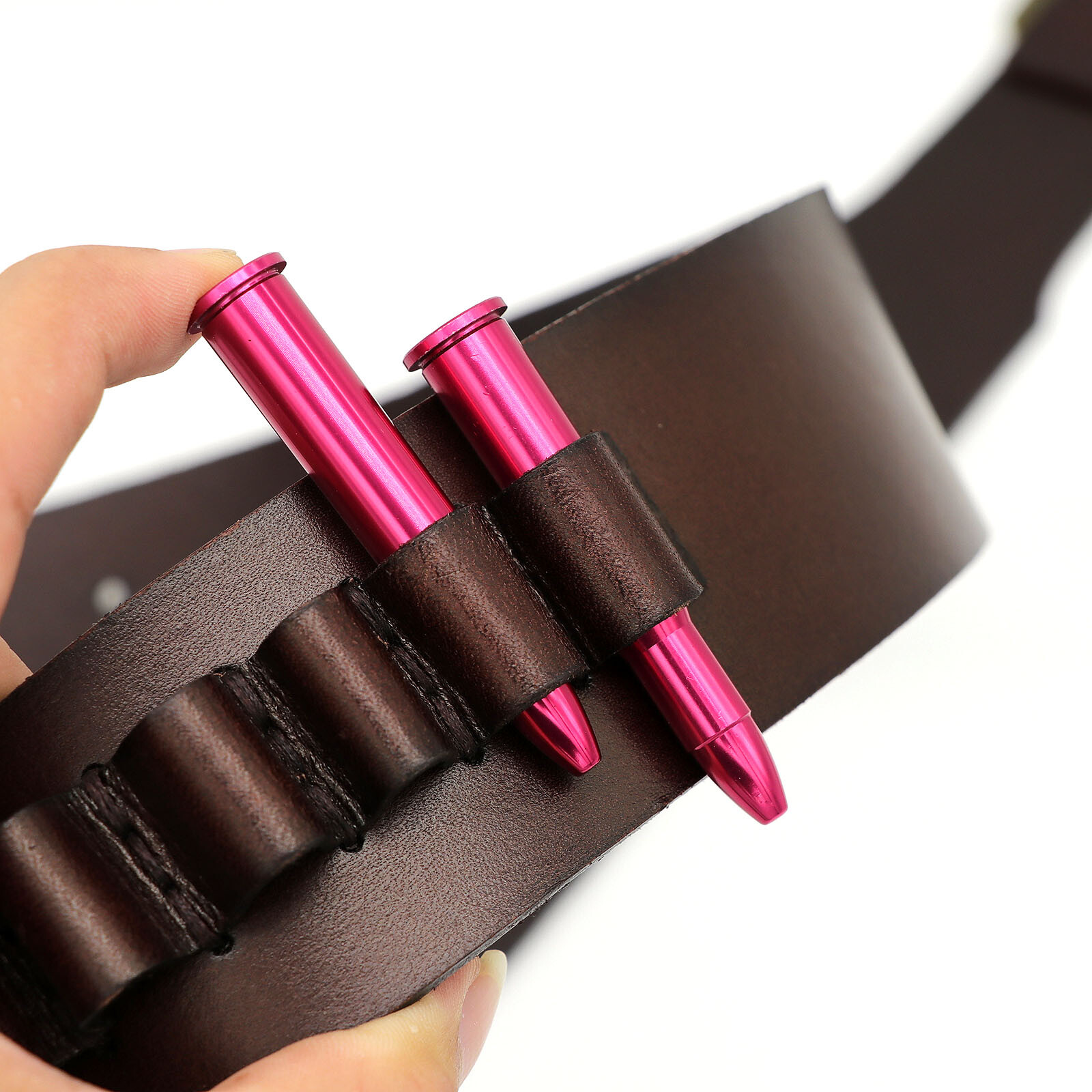 Tourbon 9mm/.38,357 Ammo Bandolier Rifle Cartridges Belt Ammo Carrier in Leather