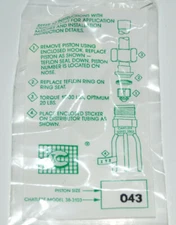 Armstrong Lennox Danfoss HVAC Piston Orifice Kit .043 Orfice Chatleff 38-3103043