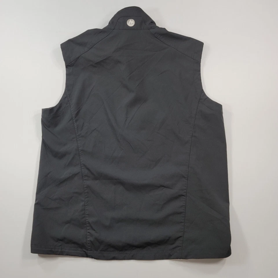 Chaleco Marmot Para Hombres XL Negro Forrado de Vellón Logo Bolsillos con Cremallera Completa Foto 3 de 4