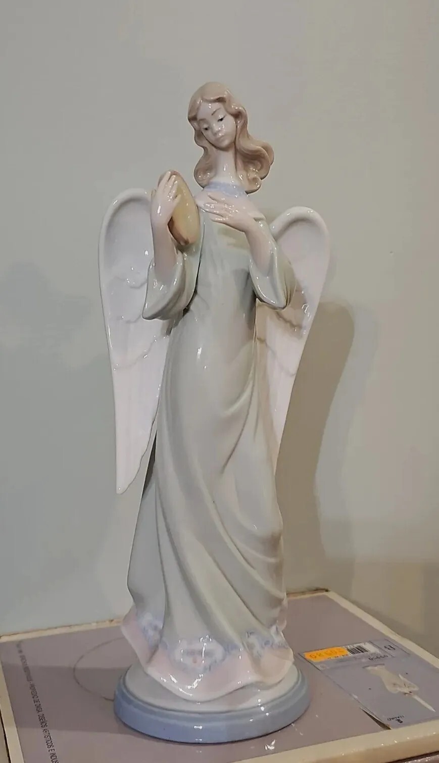 LLADRO "ANGEL WITH TAMBOURINE" 5950 FIGURINE CANDLE HOLDER w/box eBay