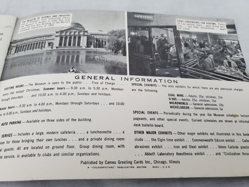 Vintage Chicago MUSEUM OF SCIENCE AND INDUSTRY 1960s Souvenir Booklet - Picture 4 of 7