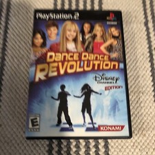 PS2 Dance Dance Revolution Disney Channel Edition Tested & Working With Manual
