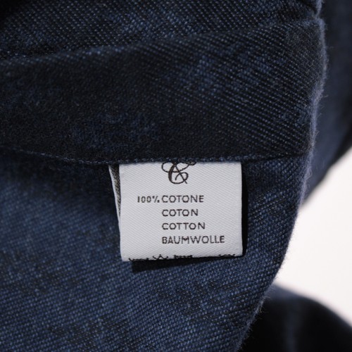 Canali NWT Casual Button Down Shirt Size Medium in Blue Pattern 100% Cotton - Picture 11 of 11