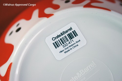 AJUSTE DE LUGAR DE 4 PIEZAS PARA NIÑOS CRATE & BARREL GHOSTS - NUEVO CON ETIQUETAS - ¡SIRVE UN POCO DE DIVERSIÓN ATERRADORA! - Imagen 9 de 11