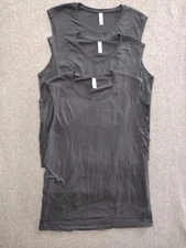 Next Level Apparel 3-Pack Men's Size Large Black Cotton Pullover Muscle Tank Top