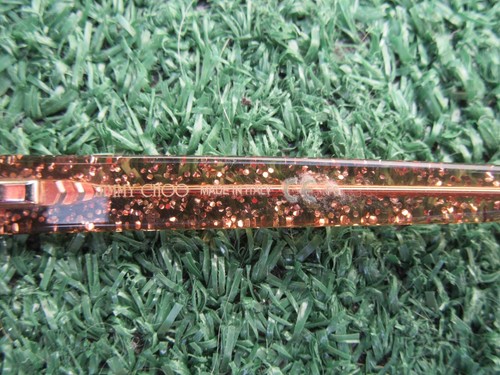 Jimmy Choo JC150 Havana Q9W Glitter Eye Glasses Frames ONLY Made In Italy - Picture 10 of 10