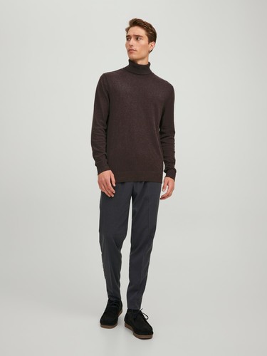 Sudadera suéter fino de cuello vuelto de hombre JACK & JONES LANGARM JJEEMIL - Imagen 28 de 56