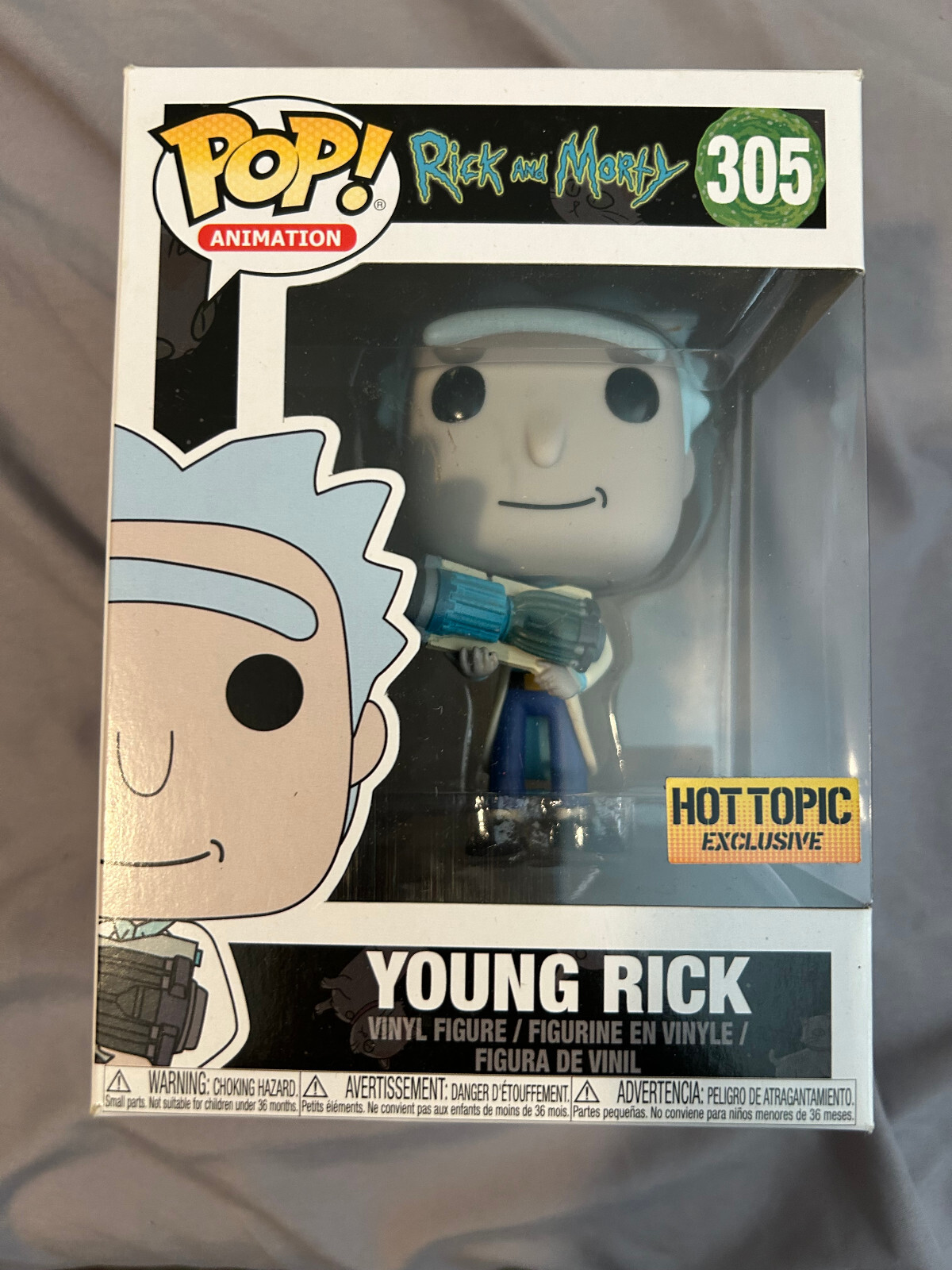 Figura De Vinilo Funko Pop Young Rick #305 Serie De Animación Rick And Morty Tema Candente