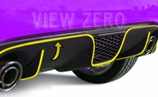 Per Fiat 500 Abarth 595 695 Guarnizione Paraurti Posteriore Auto Pin Striscia GIALLO Styling