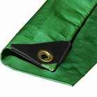 Green Heavy Duty 12 Mil Thickness Poly Tarp Protection Cover Privacy Shade Canop