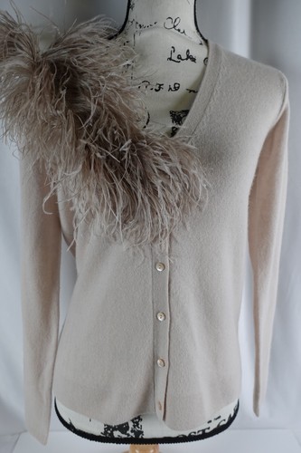Neiman Marcus Women's Cardigan Sweater Size XS Cashmere NWT $450 Button Up Ivory - Picture 6 of 24