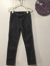 Basic Editions Girls Pants Jegging Size 5 Gray Silver Sparkles 161