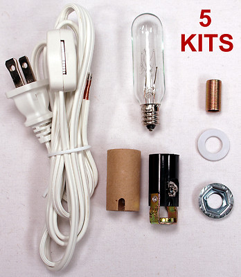 Lot of 5 -Medium Christmas Tree Wiring Kits ML2-15B6, For Lighting Small Objects